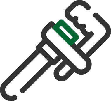 Çekiç vektör simgesi. biçim düz bicolor ve gri semboldür, yuvarlak açılar, beyaz arkaplan.