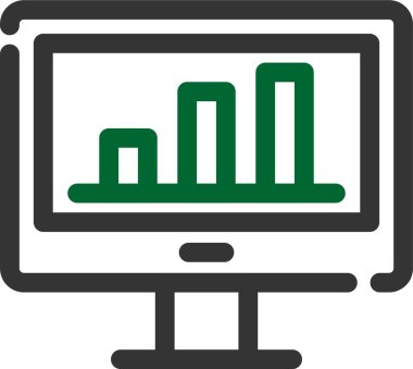 vektör lcd simgesi illüstrasyonu