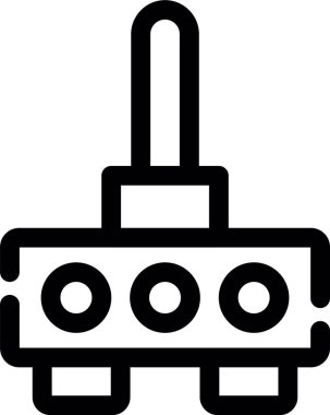 Gemi simgesi, vektör illüstrasyonu