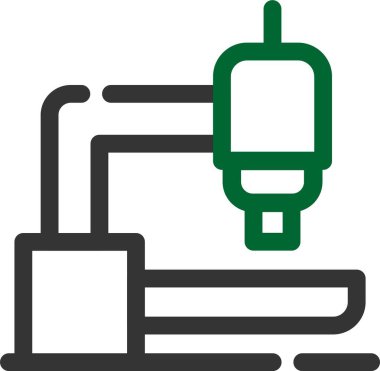 Elektrik fişi vektör satırı simgesi