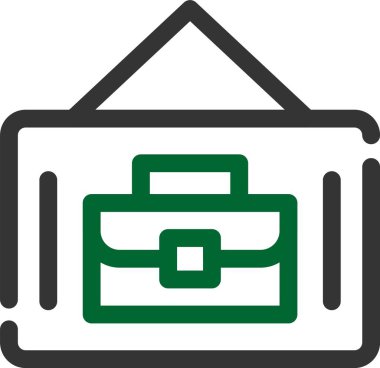 Çanta. Web simgesi basit illüstrasyon