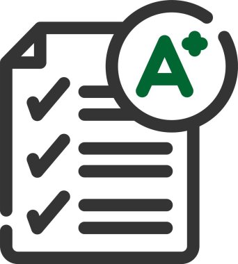 Kontrol listesi simgesi vektör illüstrasyonu