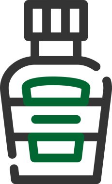 Yeşil bir alışveriş sepeti simgesinin vektör çizimi