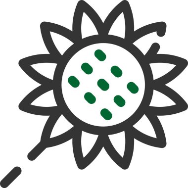 çiçek simgesi vektör illüstrasyonu