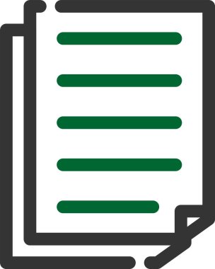 belge dosya simgesi ana hat biçiminde