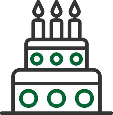 kek ikonu vektör illüstrasyonu