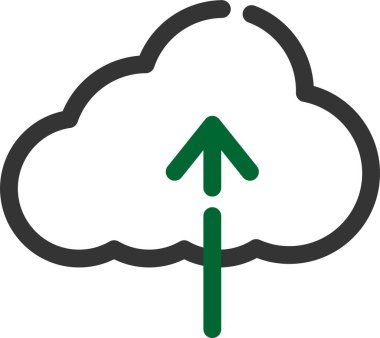 Bulut hesaplama simgesi. vektör illüstrasyonu