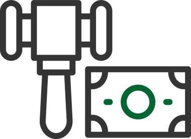 Bir benzin istasyonu simgesinin vektör illüstrasyonu