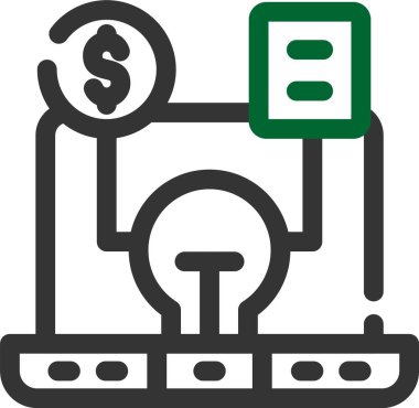 para vektörü simgesi modern illüstrasyon