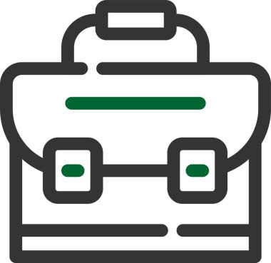 Çanta. Web simgesi çizimi tasarımı