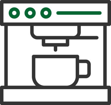 kahve makinesi vektör simgesi