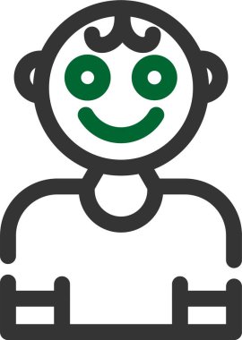 Gülümse ikon vektör illüstrasyonu