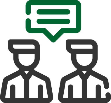 Sohbet web simgesi vektör illüstrasyonu