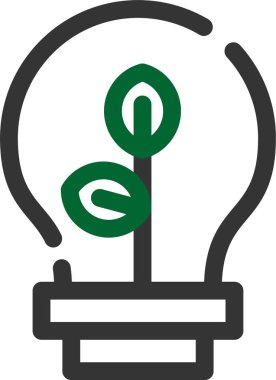 Ampul. Web simgesi basit illüstrasyon