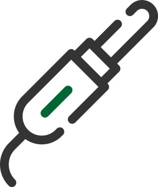 usb kablo simgesi vektör illüstrasyonu