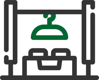 kutu paket yiyecek simgesi ana hat biçiminde