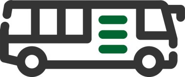 Otobüs. Web simgesi basit illüstrasyon