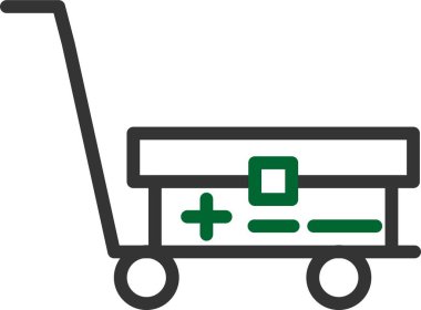 Alışveriş arabası vektör simgesi