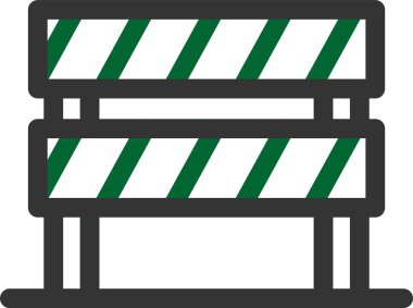 bariyer simgesi. vektör illüstrasyonu