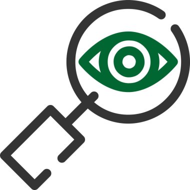 Göz. Web simgesi basit illüstrasyon