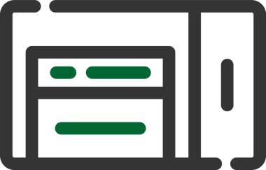 Tablet web simgesi, vektör çizim