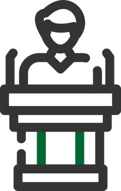 Sepetli bir adamın vektör çizimi