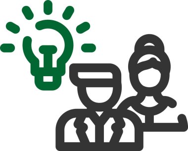 ampul yaratıcı ikon vektör çizimi