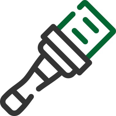 Boya silindiri ikonu. Web için boya silindiri vektör simgesinin özet çizimi
