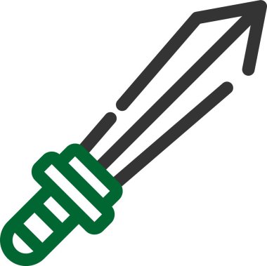 Kılıç. Web simgesi basit illüstrasyon