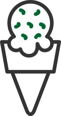 Şekil olarak tatlı dondurma ikonu