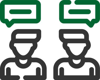 Sohbet simgesi vektör illüstrasyonu