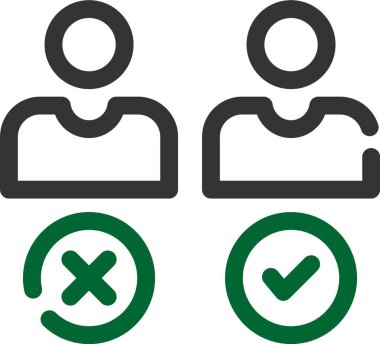 kullanıcı simgesi seti, vektör illüstrasyonu