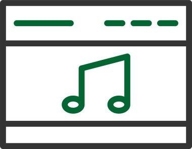 vektör Müzik player simgesi