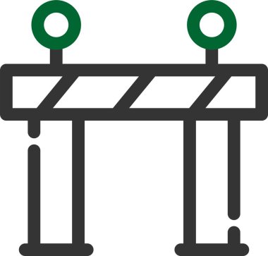 Bir tren simgesinin vektör illüstrasyonu