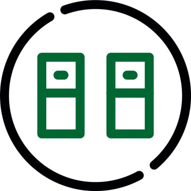 Otelde. Web simgesi basit illüstrasyon