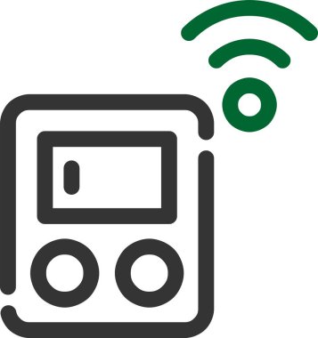 Kablosuz. Web simgesi basit illüstrasyon