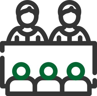 Konferans toplantı simgesi - özet biçimi