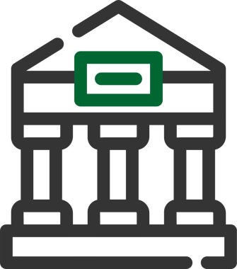 Banka oluşturma vektör simgesi