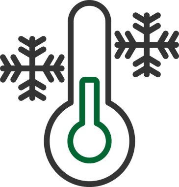 Termometre. Web simgesi basit illüstrasyon