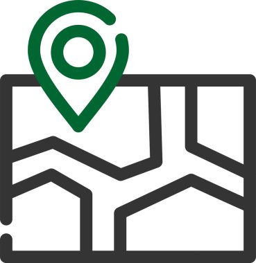 konum pin haritası simgesi - taslak biçimi