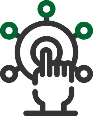 Fişi takılı bir adamın vektör çizimi