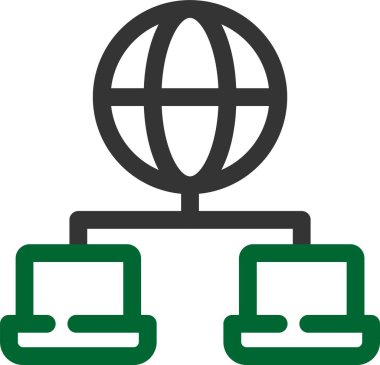 Ağ web simge vektör çizim