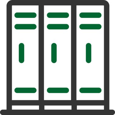 sunucu vektör hat simgeler