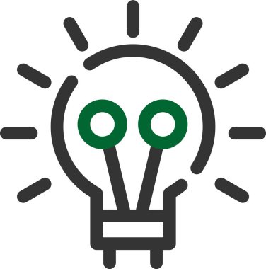 Bir fikrim var. Web simgesi basit illüstrasyon