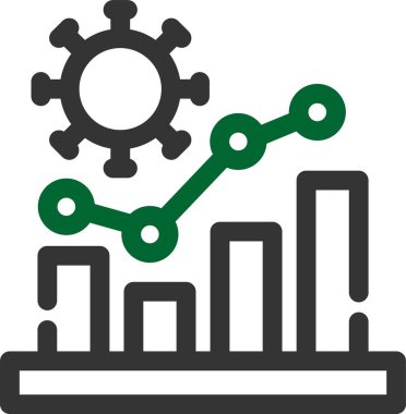 analitik grafik vektör çizelgesi simgesi