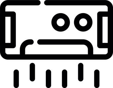 robot. Web simgesi basit illüstrasyon