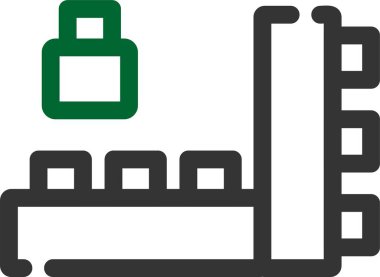 Fabrika. Web simgesi basit illüstrasyon