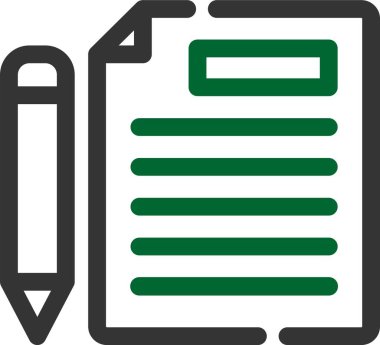 belge simgesi vektör illüstrasyonu