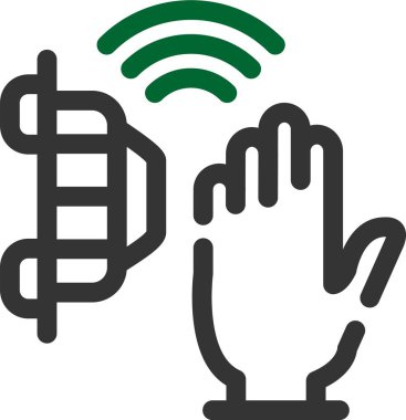 Kablosuz. Web simgesi basit illüstrasyon