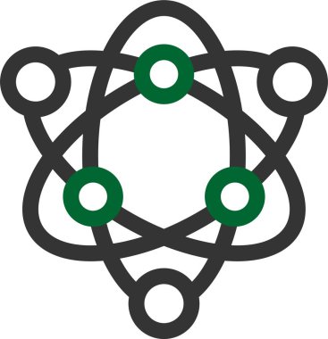 vektör atom simgesi illüstrasyonu